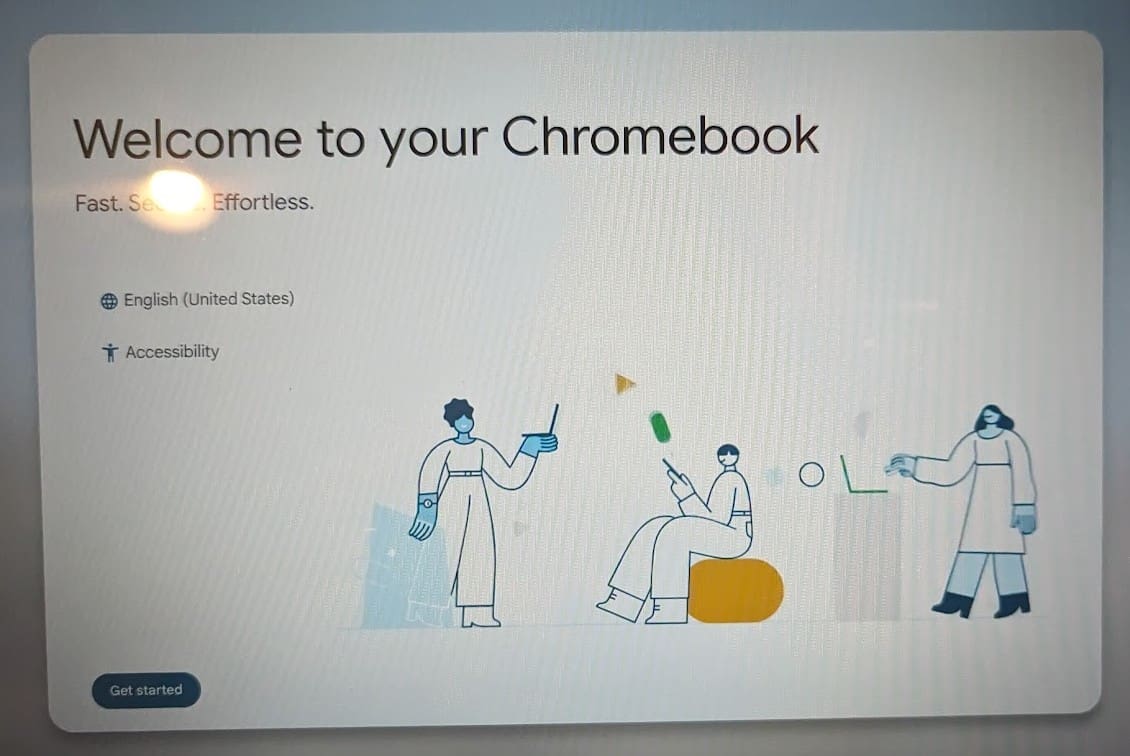chromebook welcome message