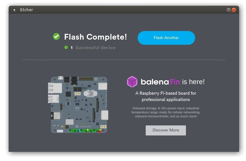 Etcher Flash Complete