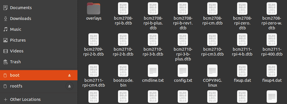 Raspberry Boot Folder