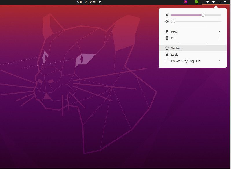 Locating The Settings Icon On Ubuntu’s Desktop Environment