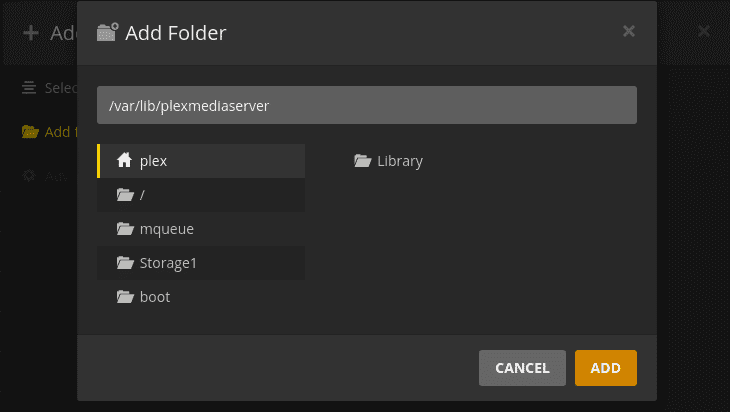 Select Media Folder