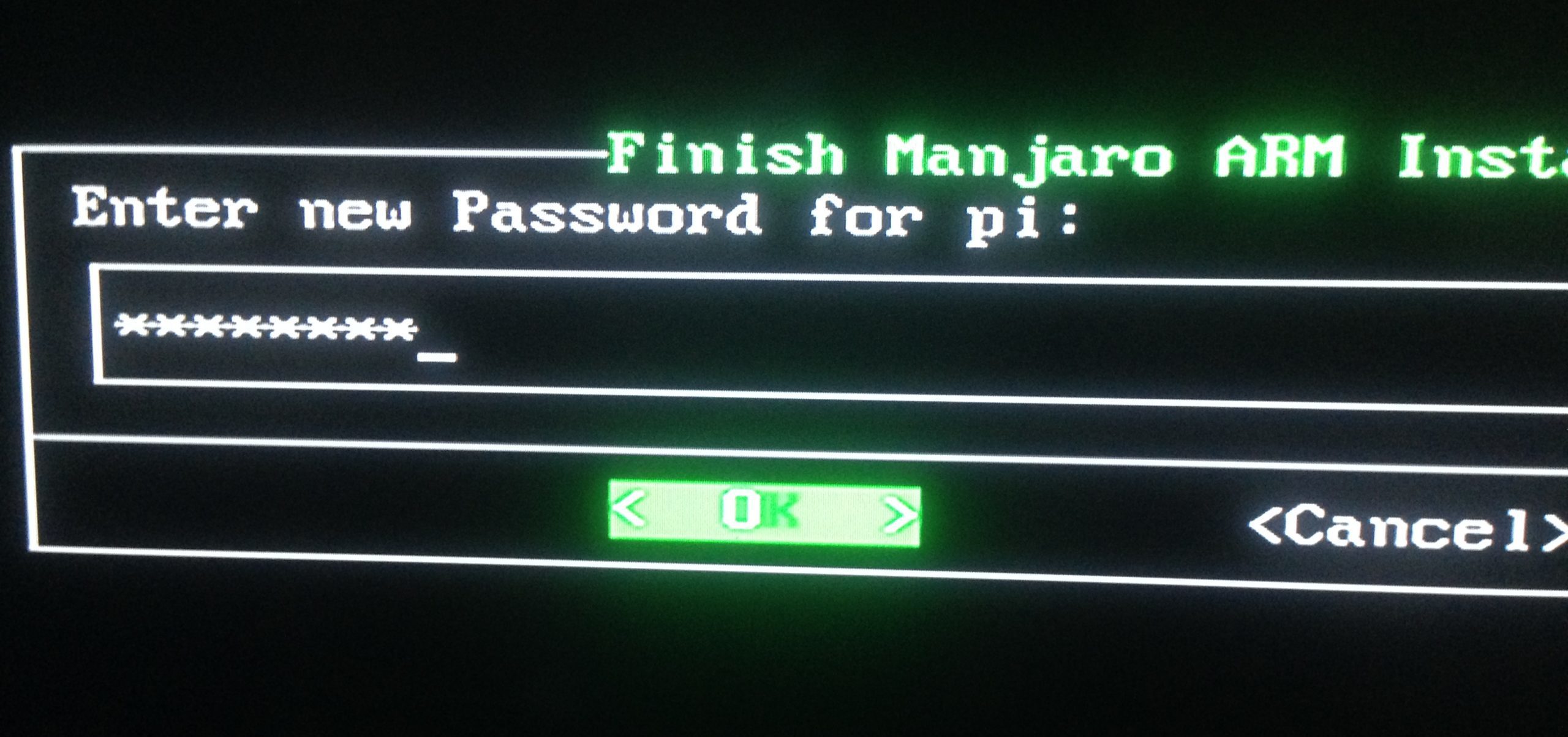 user password