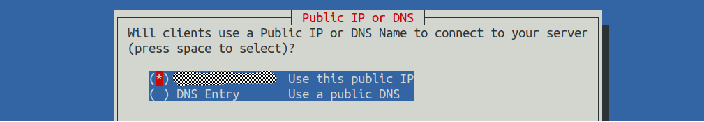 use public ip
