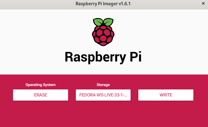 Raspberry Imager Write