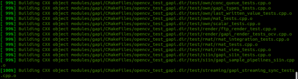 compiling opencv