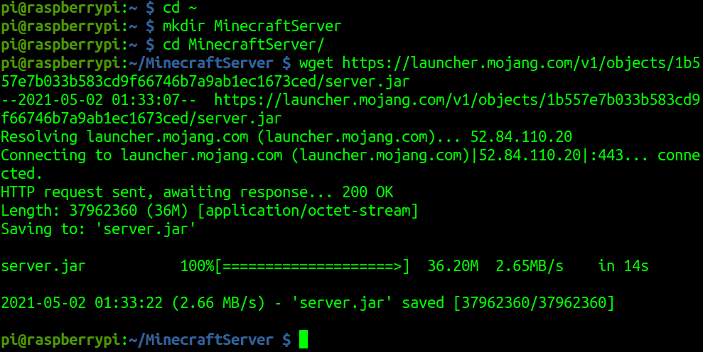 download minecraft server