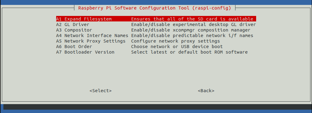 exapand filesystem