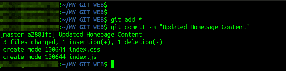 git commit