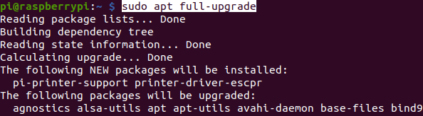 perform a full upgrade