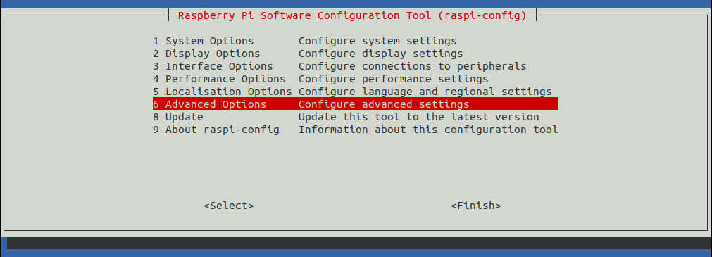 raspi configuration tool