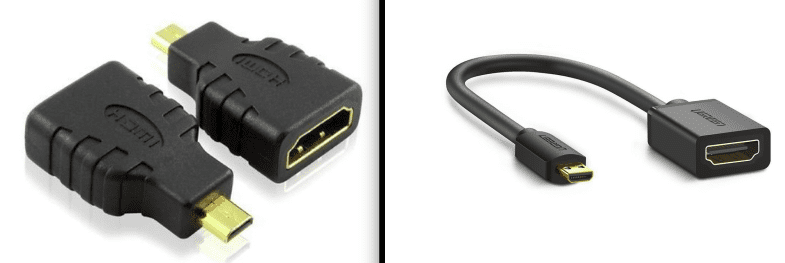 micro hdmi to full sized hdmi adapter