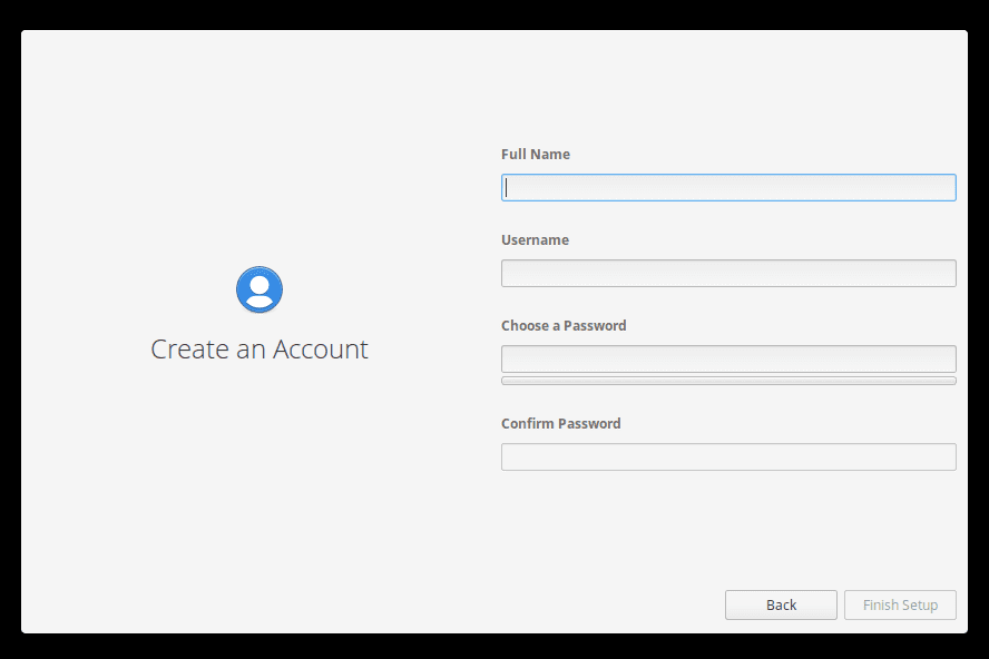 create an account