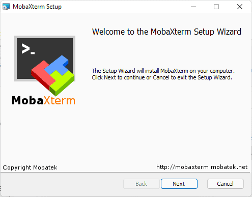 mobaxterm installer setup