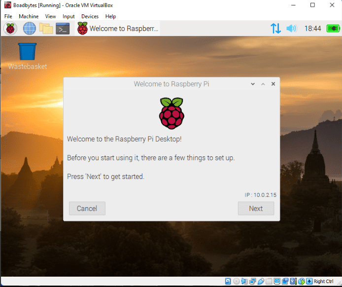 raspberry welcome window