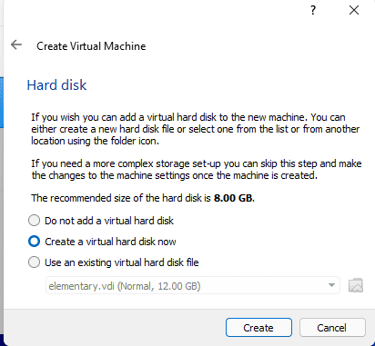 hard disk sizing