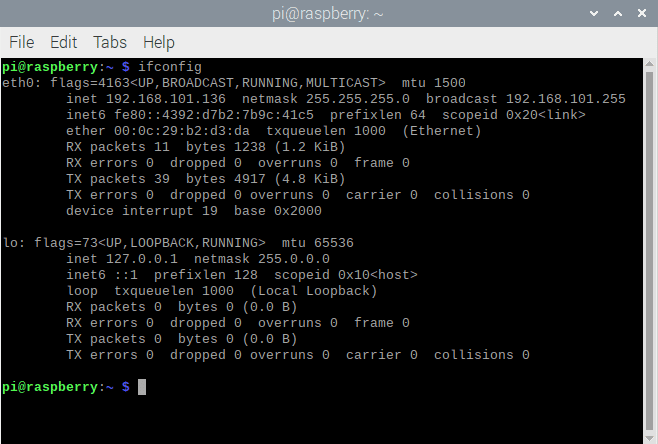 ifconfig command