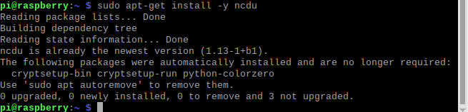 install ncdu