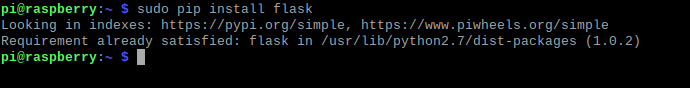 installing flask