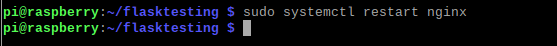 restarting nginx