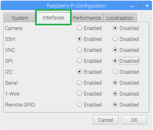 select interfaces