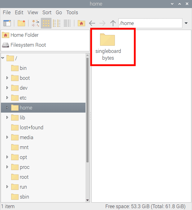 singleboardbytes home directory