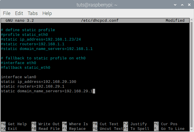 Static IP Address Set Up