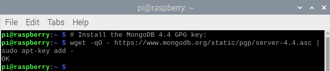 install mongodb gpg key