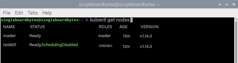 kubectl get nodes