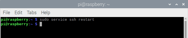 sudo service ssh restart