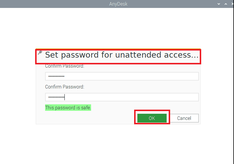 set password