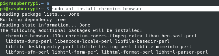 install chromium browser