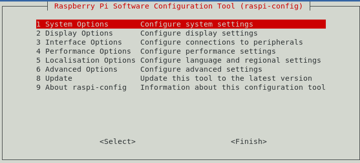 raspberry configuration