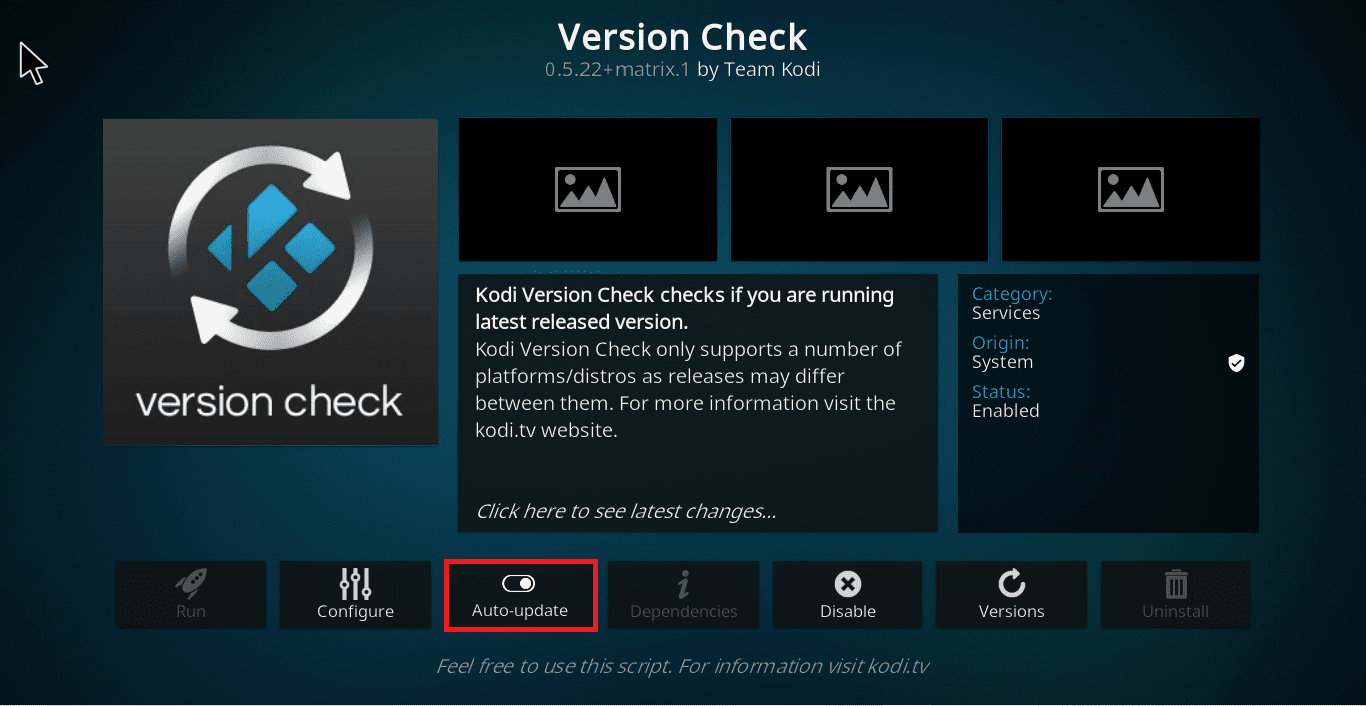 auto update option