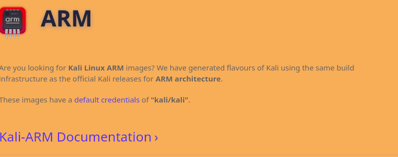 kali linux arm