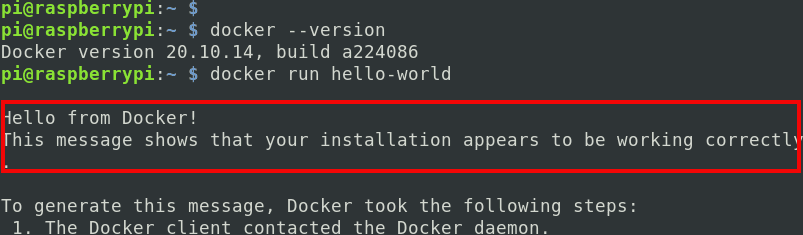 verify docker