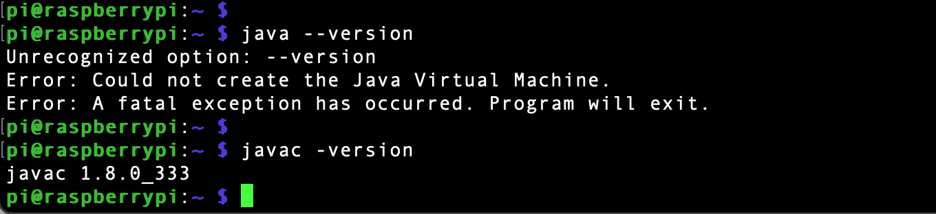 java version