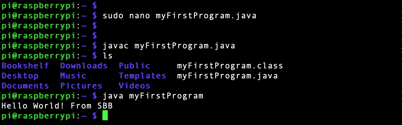 run java program