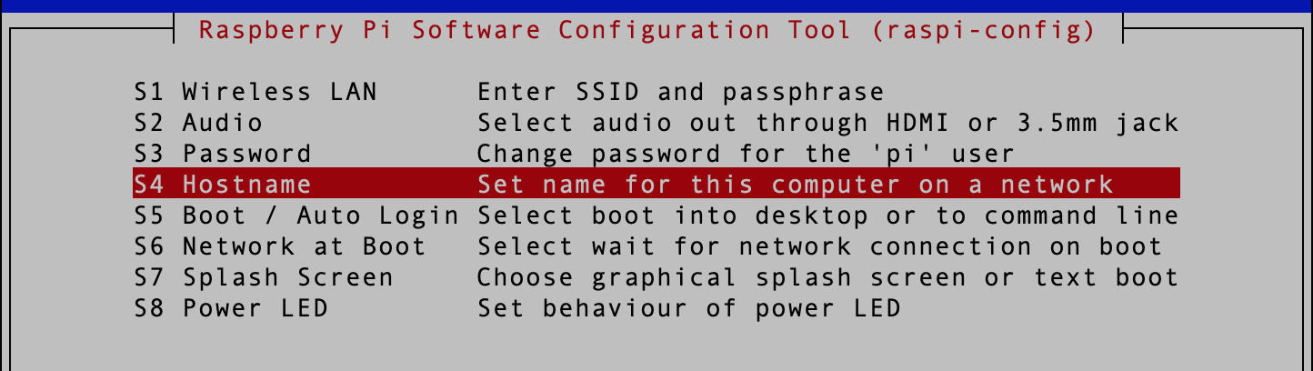 hostname