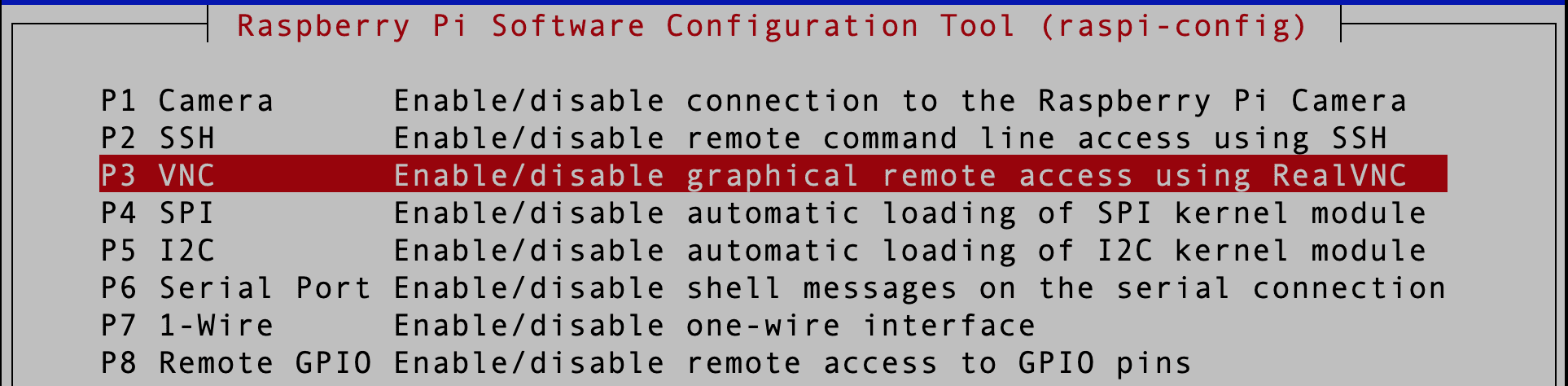 enable vnc cli