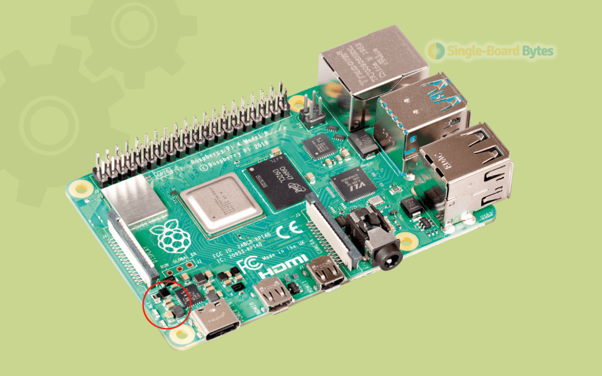 raspberry pi green and red light
