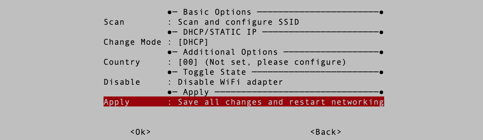 apply network changes