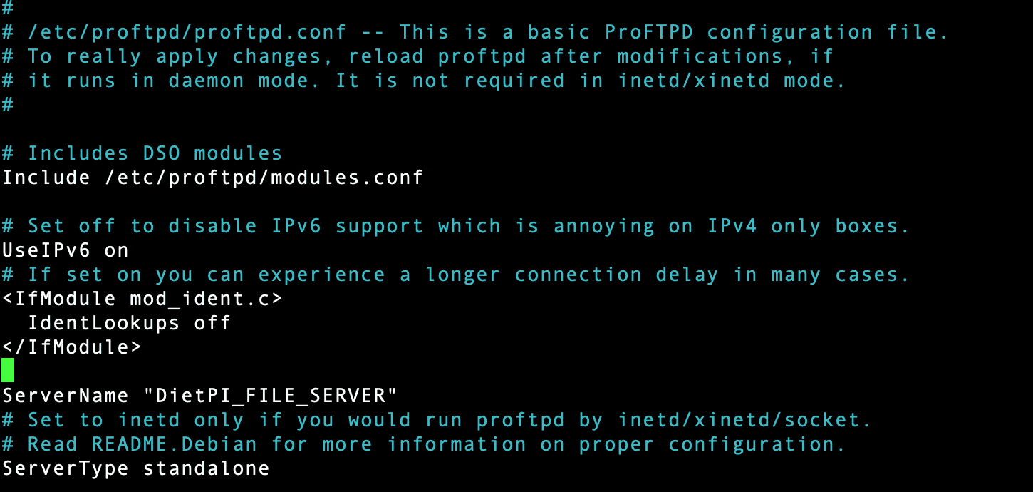 configure proftpd