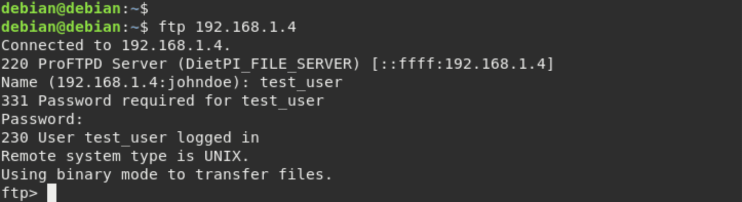 connect to ftp server