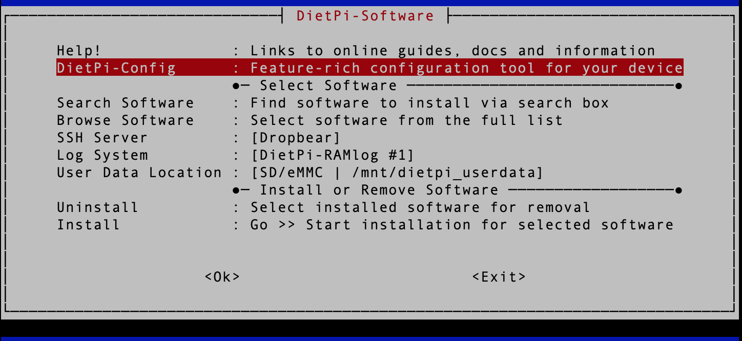 dietpi software