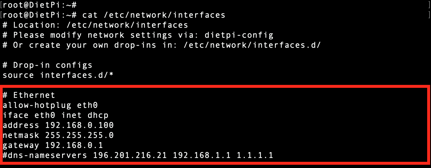 ethernet configurations