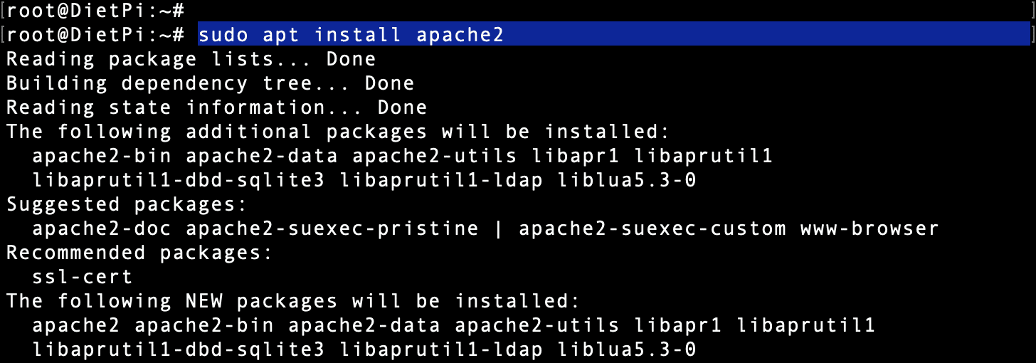 install apache