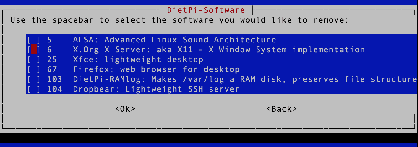 installed software packages