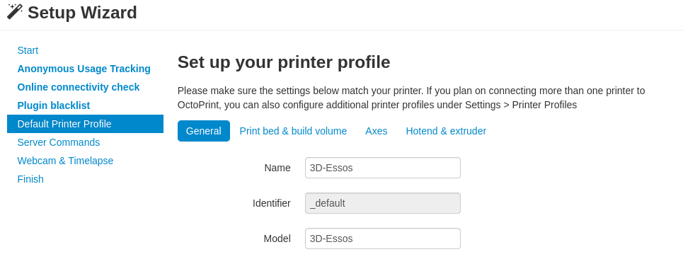 printer profile